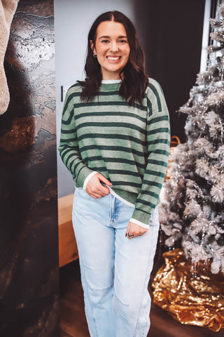 Jade Striped Sweater