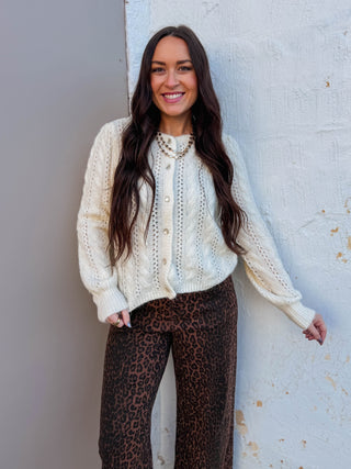 Greta Cable Knit Cardigan