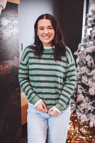 Jade Striped Sweater