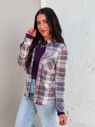 Cassian Shirt-Vintage Indigo Plaid-Thread & Supply