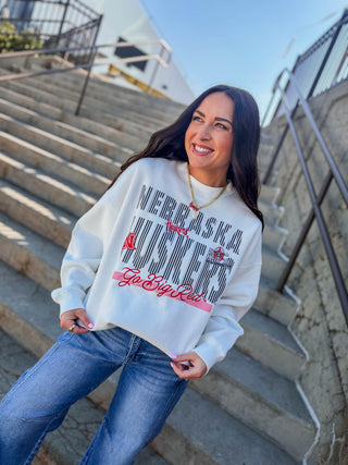 Nebraska Vinton Oversized Crewneck