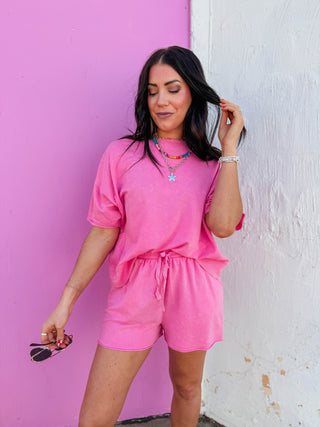 Jordie Lounge Set-Pink