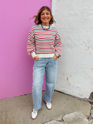 Kadence Striped Sweater