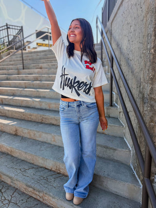 Huskers Go Big Red! Boxy Tee