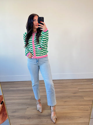 Raelee Striped Cardigan