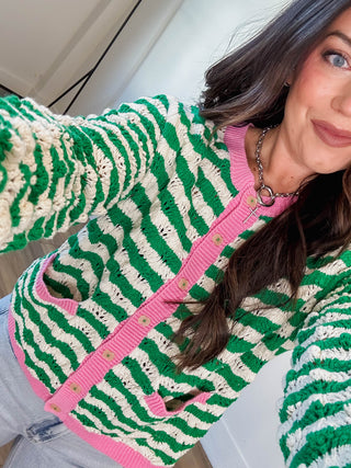 Raelee Striped Cardigan