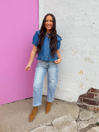 Willa Denim Top