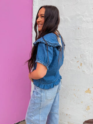Willa Denim Top