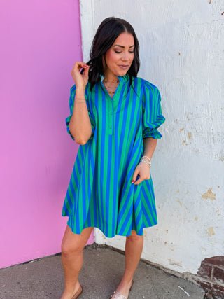 Julia Striped Mini Dress