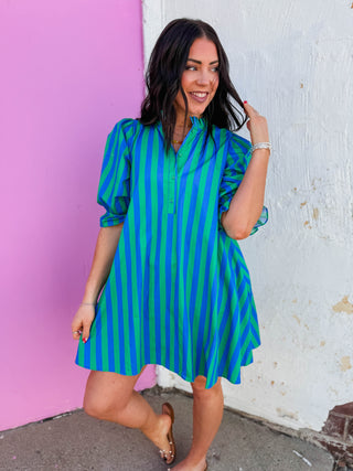 Julia Striped Mini Dress