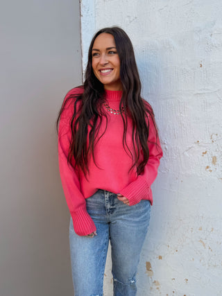 Sophia Sweater-Coral