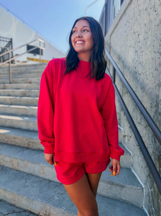 Slow Day Lounge Set-Red