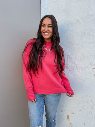 Sophia Sweater-Coral