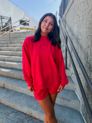 Slow Day Lounge Set-Red