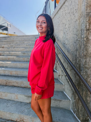 Slow Day Lounge Set-Red