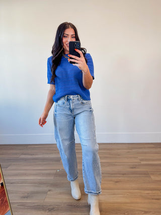 Marci Knit Top-Coastal