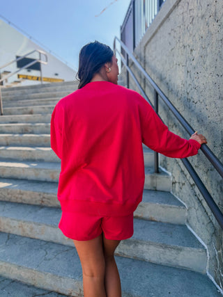 Slow Day Lounge Set-Red