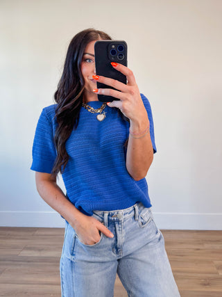 Marci Knit Top-Coastal
