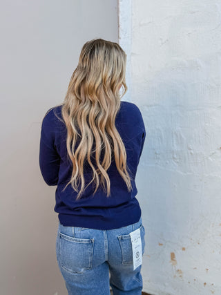 Nadine Sweater-Navy