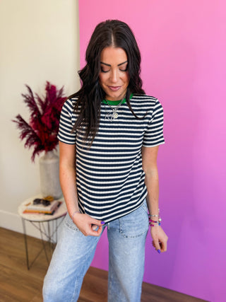 Brandy Striped Tee