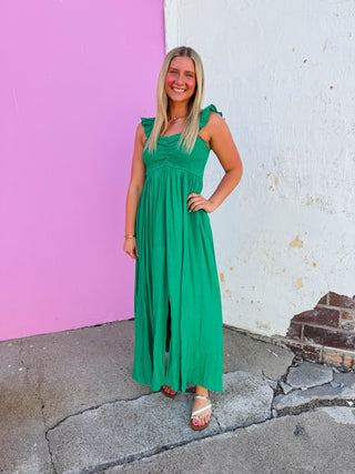 Emmie Maxi Dress-Green