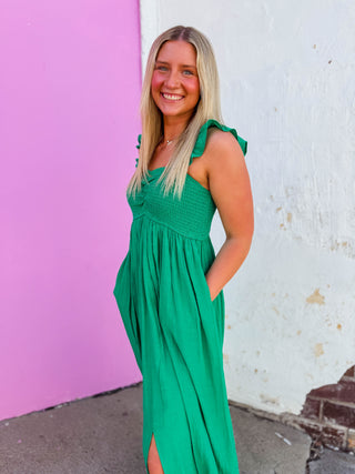 Emmie Maxi Dress-Green