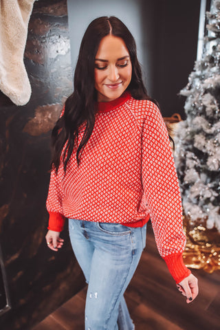 Leah Sweater-Red