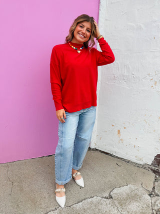 Camille Sweater-Ruby