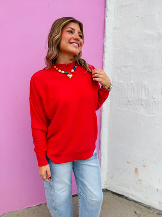 Camille Sweater-Ruby
