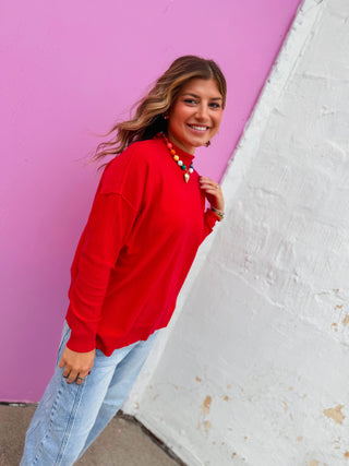 Camille Sweater-Ruby