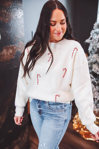 Candy Cane Lane Sweater