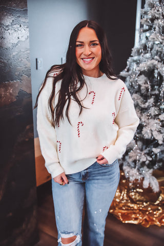 Candy Cane Lane Sweater