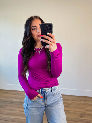 Everyday Essential Long Sleeve-Light Plum
