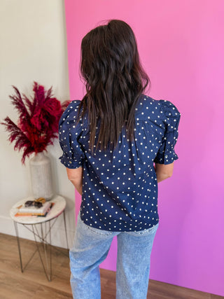 Chelsie Polka Dot Top