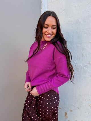 Sophia Sweater-Magenta