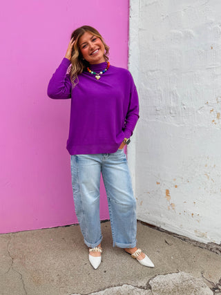 Camille Sweater-Violet