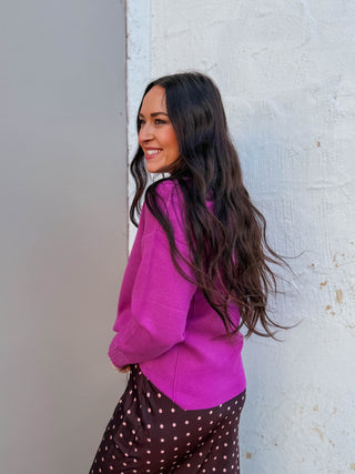 Sophia Sweater-Magenta