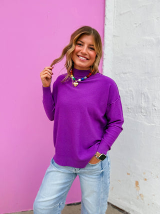 Camille Sweater-Violet