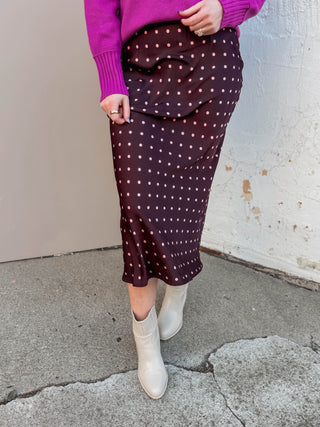 Spot On Midi Skirt