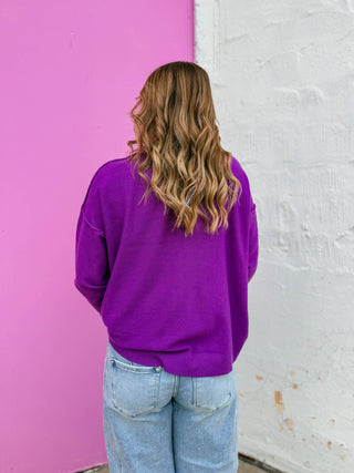 Camille Sweater-Violet