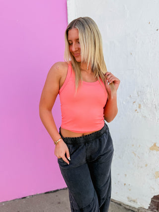 Layer Me Up Tank-Coral