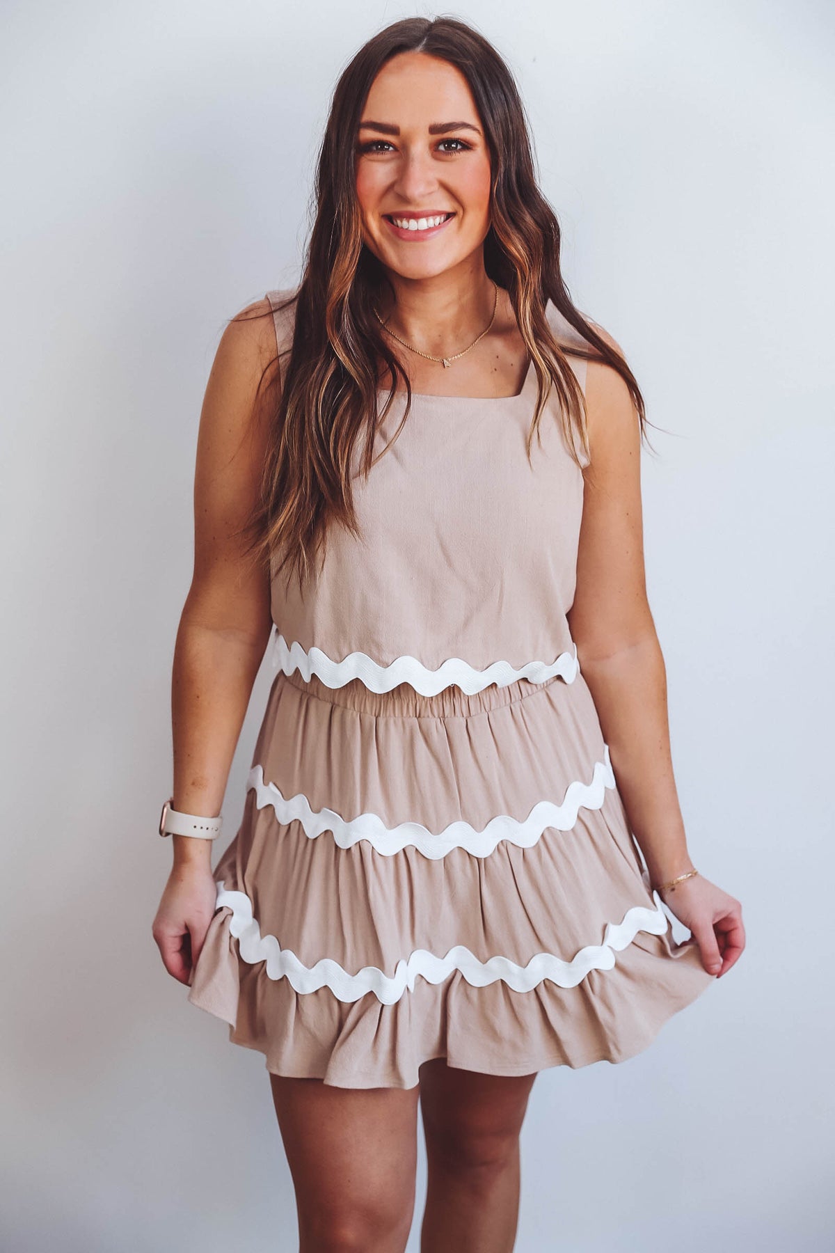 Mallorie Skirt-Taupe