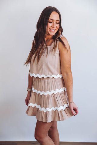 Mallorie Skirt-Taupe