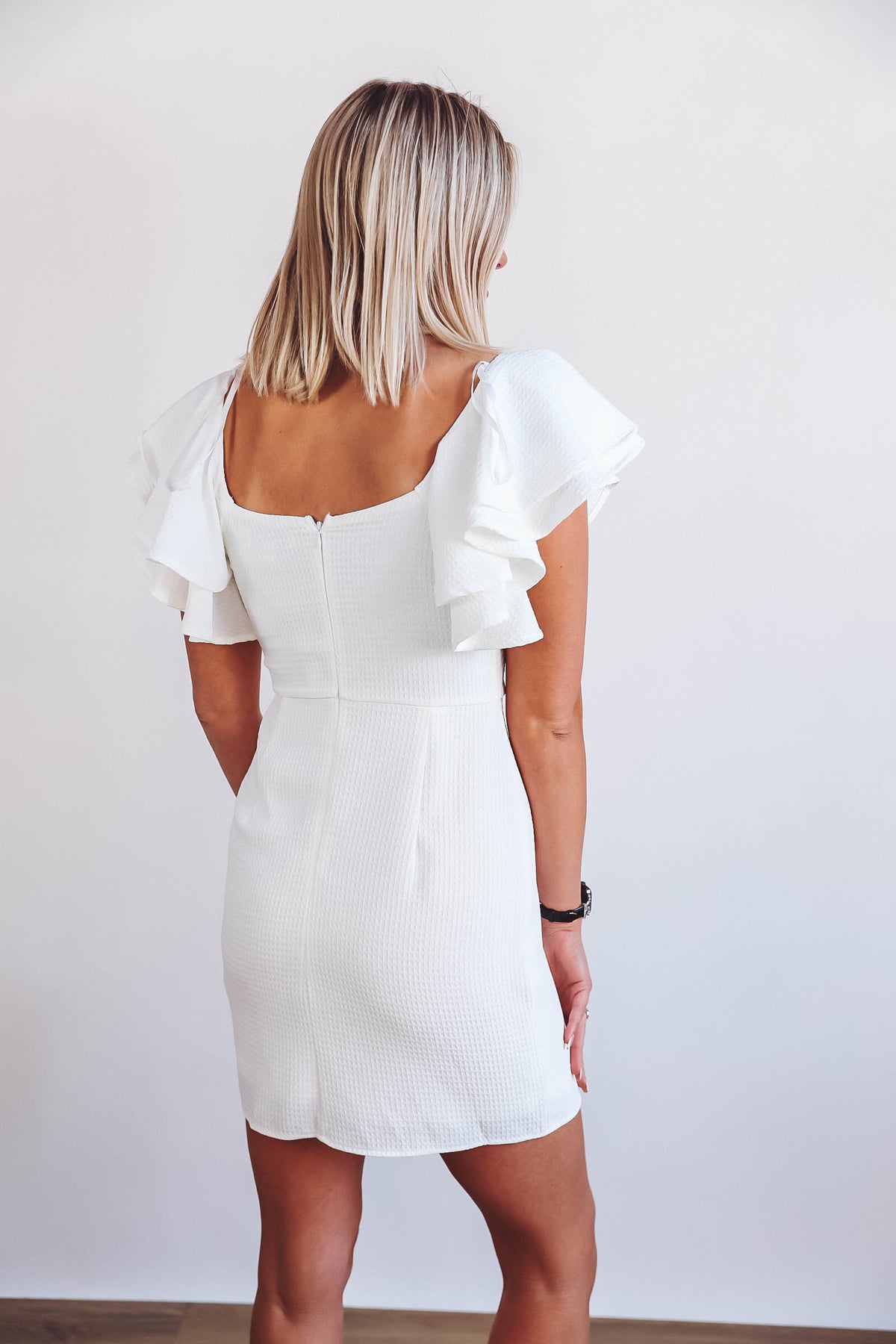 Brittney Mini Dress-White