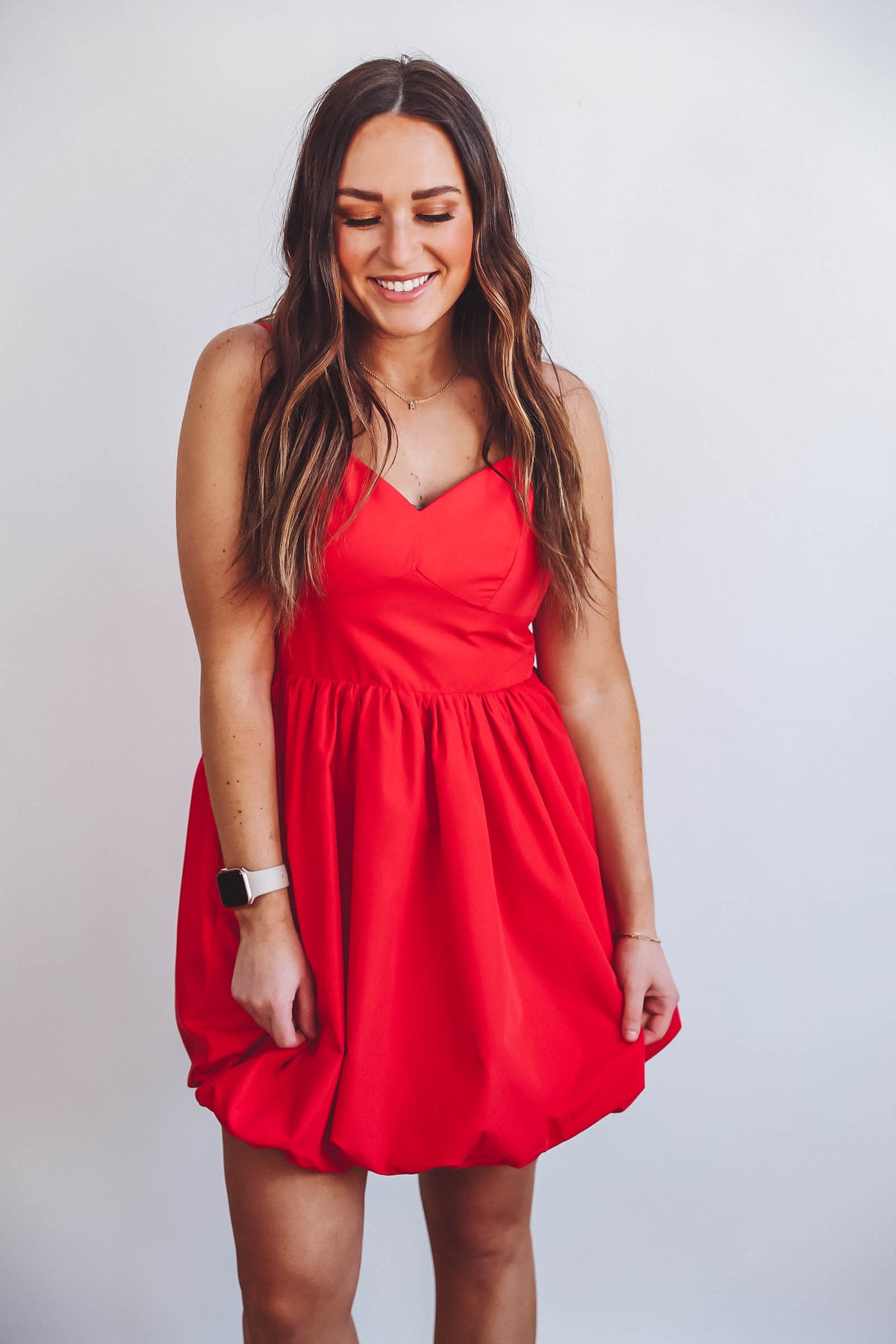 Camille Mini Dress-Red