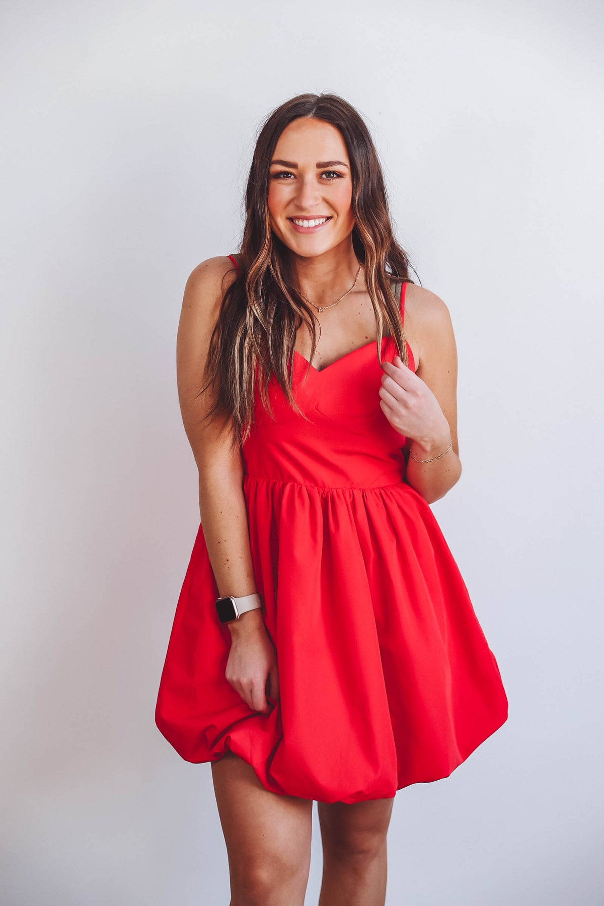 Camille Mini Dress-Red