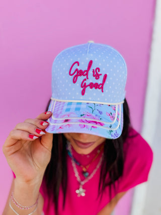God Is Good All The Time Vintage Trucker Hat