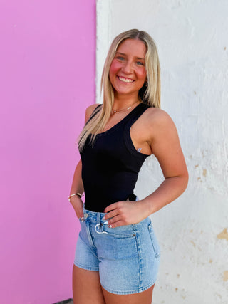 Layer Me Up Tank-Black