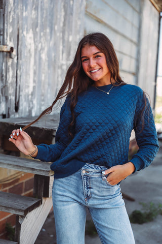 Ally Pullover-Teal