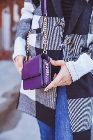 Lauryn Crossbody-Dark Purple